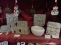 A selection of stone carvings for sale