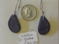 Welsh slate earrings with sterling silver hooks