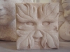 Green Man, Portland Limestone, 4 & 3/4 inch square. £95
