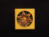 Clematis, carved and painted Tetbury limestone       