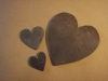Welsh Slate Hearts from £5.00. Other sizes and initials engraved to order.