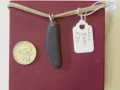 Welsh slate and sterling silver pendant 1
