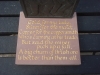 Forest of Dean sandstone base, gilded letters.