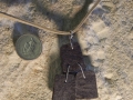 3 piece welsh slate pendant with sterling silver stitching 3