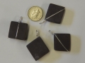 Selection of Welsh slate and sterling silver pendants.