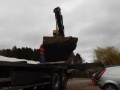 stone coming off the lorry