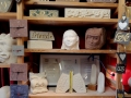 An assortment of carvings and creations in my studio for sale