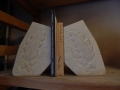 Tetbury limestone bookends with Acorn and Oak leaf design