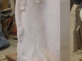 Developing the figure and drapery