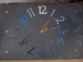 Blue clock