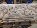 Bacchus Green man, Hand carved Portland limestone
