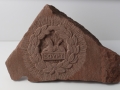 Gloster's Back Badge, hand carved Mitcheldean sandstone.