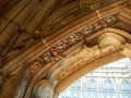 beautiful carvings of grapes and a beastie in the cloisters