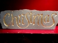 Hand carved and gilded Forest of Dean sandstone.