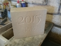 A date stone, Portland limestone. £75