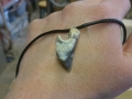 Flint pendant with sterling silver wire