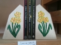 Buttercup bookends, tetbury limeston