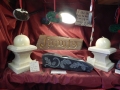 a selection of carvings for sale