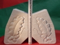 Acorn and Oak leaf bookends