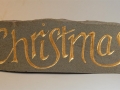 Hand carved and gilded Forest of Dean sandstone. £185