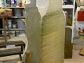 Tetbury limestone sculpture. Starting off.