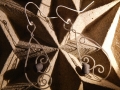 Sterling silver and Welsh slate earrings