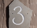 No. 3. Hand carved and painted Forest of Dean sandstone.