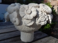 Hand carved flower bowl