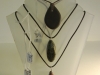 Welsh Slate, Granite and Red Jasper pendants, prices as marked.