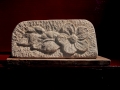 Hand carved Tetbury limestone with an oak plinth