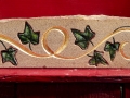 Hand carved and gilded Forest of Dean sandstone.