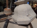 Calcite geode along mitre line