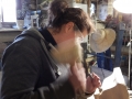 Using the bullnose to carve the cavetto