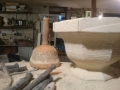 Octagonal poppy bowl