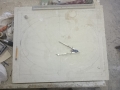 Drawing on the ellipse, using both compass method and trammel method