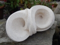 Hand carved Tetbury limestone Seashell. £850