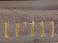 Forest of Dean sandstone, painted. £55