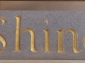 Forest of dean sandstone, painted. £40