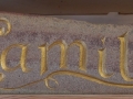 Forest of dean sandstone, painted. £58